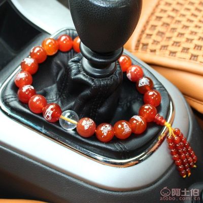 【子煬車飾天然龍紋瑪瑙佛珠汽車檔位掛件汽車掛飾汽車內飾用品檔位珠1.6mm】浦江縣子煬電子商務商行 - 產品庫